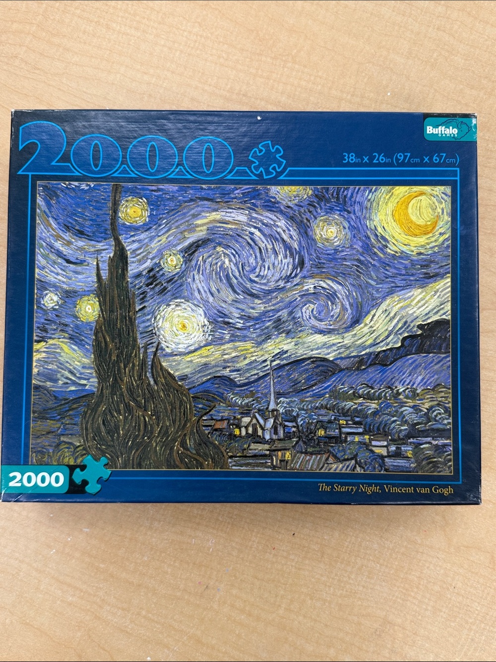 Buffalo David Bitton 'The Starry Night' 2000-Piece Puzzle - Blue, Yellow
